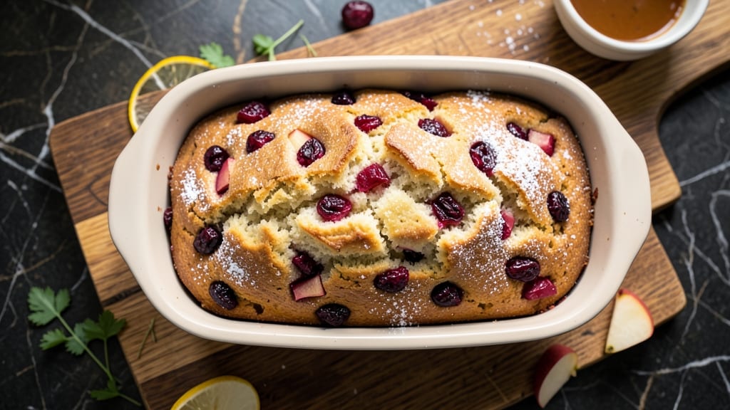 Apple Cranberry Bread Recipe With Dried Cranberries: Sweet Spiced Loaf With Bursting Fruit
