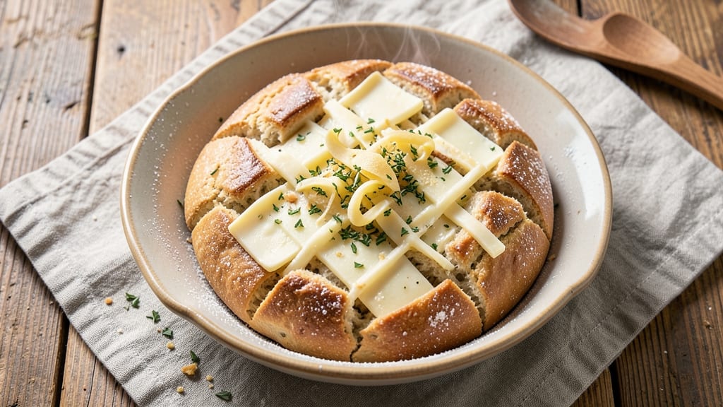 Artisan Asiago Cheese Bread Recipe: Golden Crust With Melty Cheese Pulls
