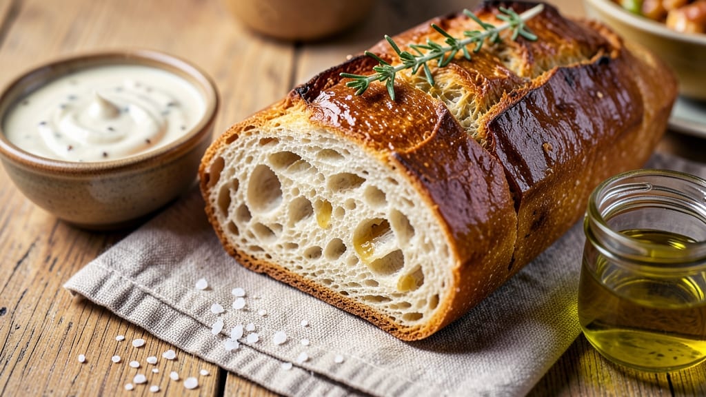 Artisan Sourdough Bread Recipe With Starter: Crusty Golden Crunch and Tangy Depth