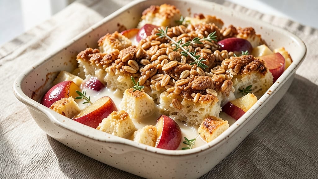 Apple Crisp Bread Pudding Recipe: Cinnamon-Toasted Crust With Gooey Apple Streusel