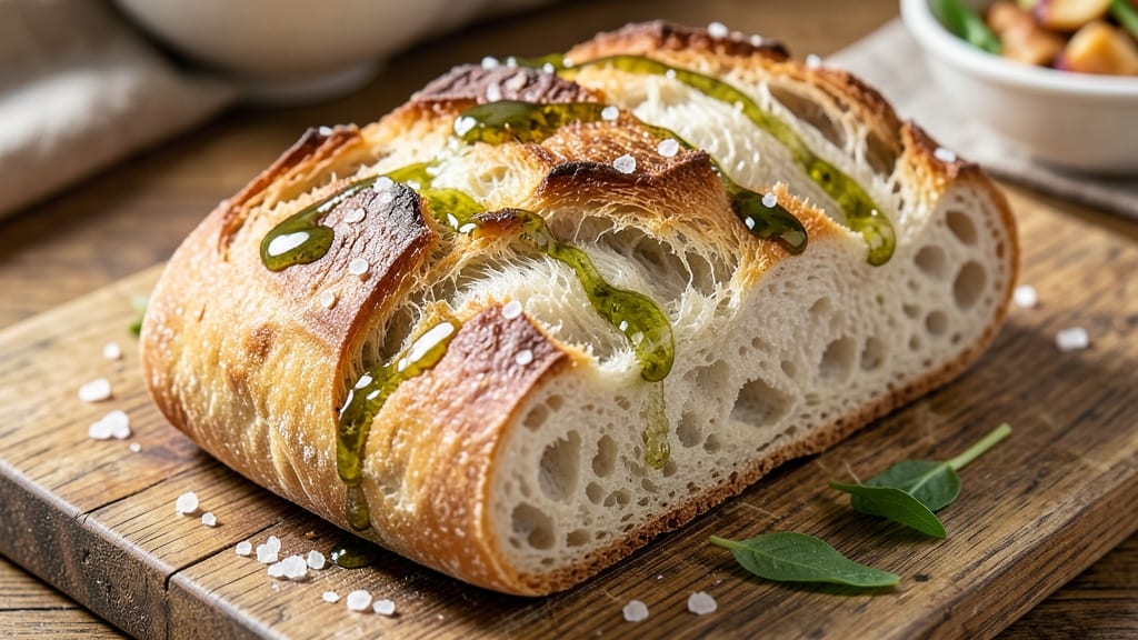 Airy Ciabatta Bread Recipe: Light and Airy Crumb With Crusty Gold