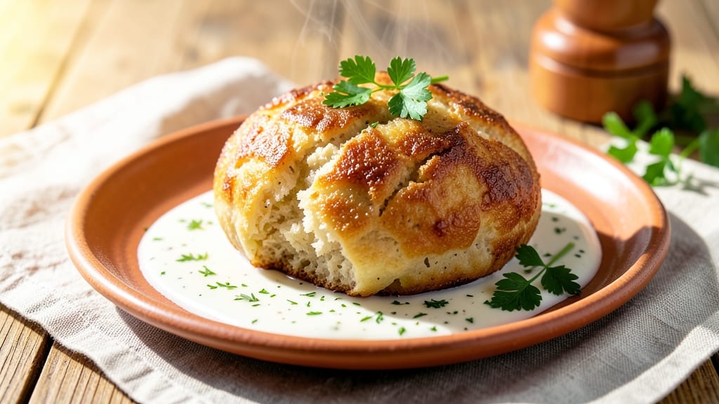 Austrian Bread Dumplings Recipe: Fluffy Pillowy Clouds With Savory Gravy Pairing