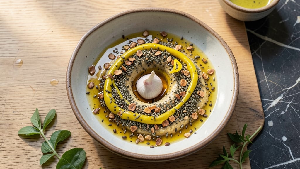American Flatbread Salad Dressing Recipe: Tangy Garlic-Herb Vinaigrette With Crunchy Za'atar Twist
