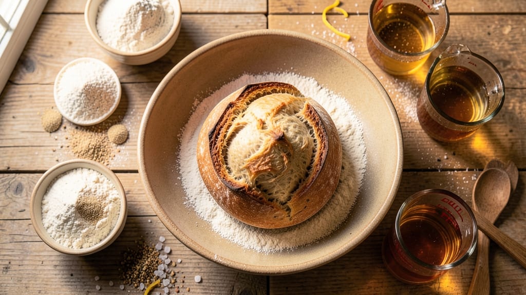 Artisan Bread Recipe With Instant Yeast: No-Knead Crusty Loaf in 3 Hours