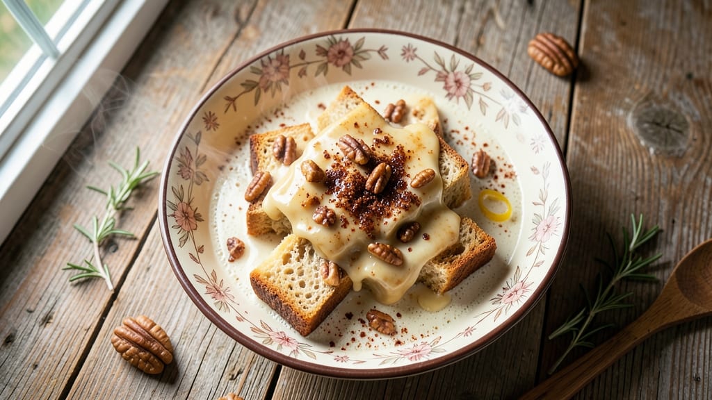 Artisan Bread Pudding Recipe: Crispy-Crusted Comfort with Vanilla-Caramelized Layers