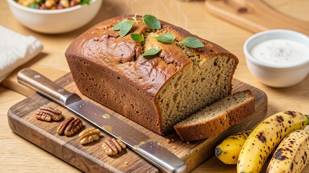 5-Star Moist Banana Bread Recipe: Foolproof Loaf With Walnut-Studded Crumb