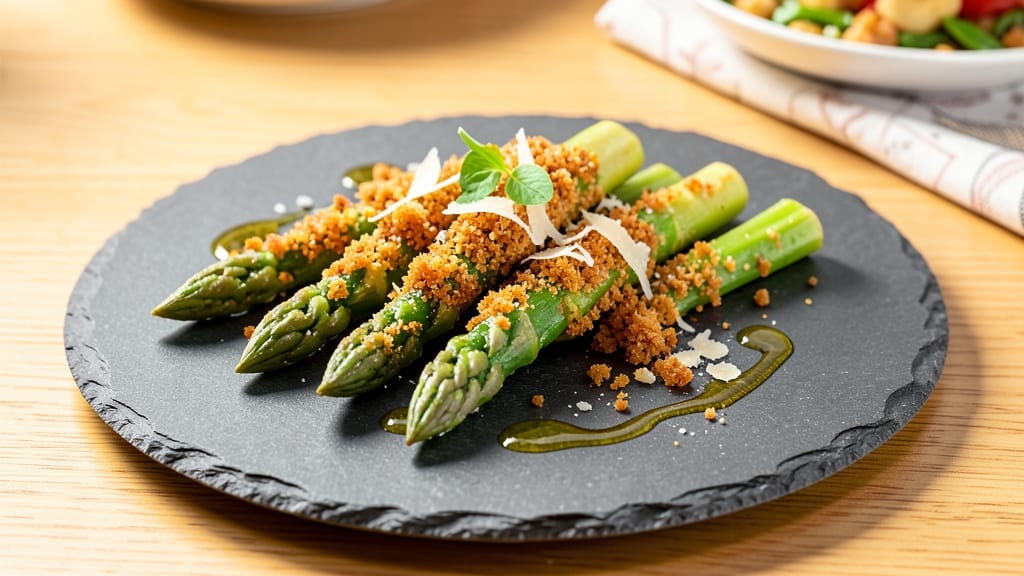Asparagus with Bread Crumbs Recipe: Crispy-Golden Crunch and Tender Spears