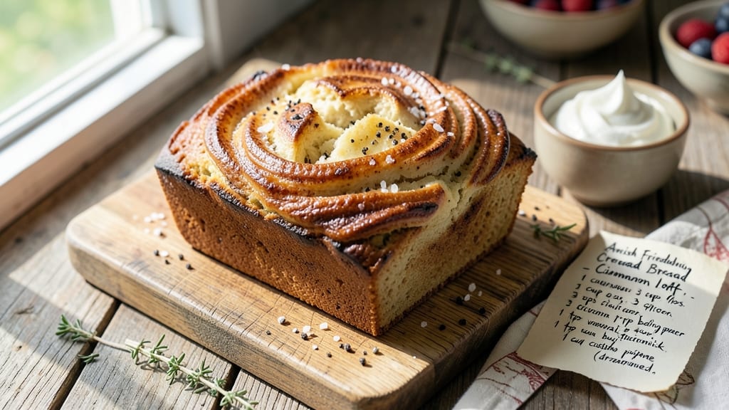 Amish Friendship Bread Cinnamon Loaf Recipe: Layered Vanilla and Cinnamon Spice Magic