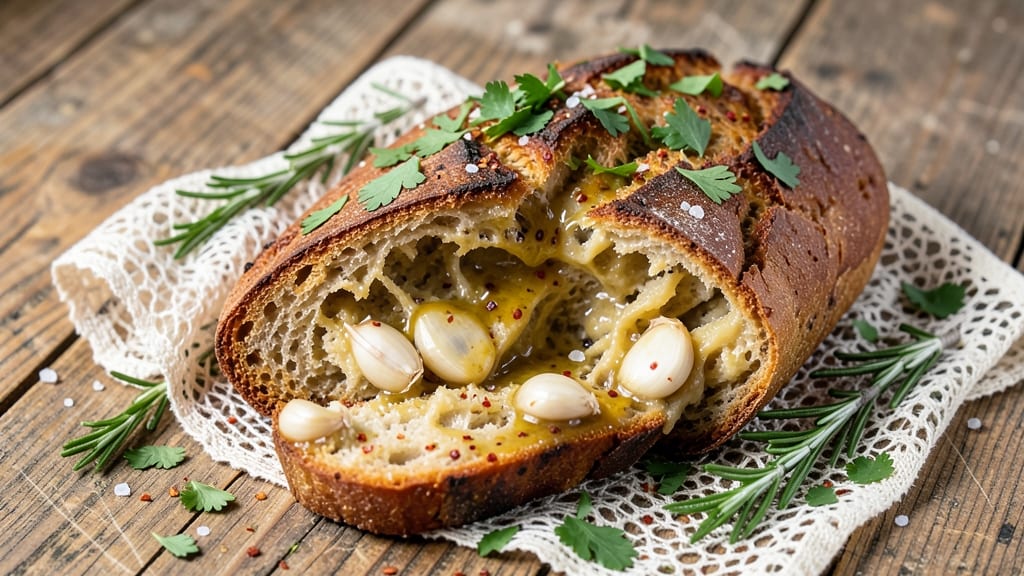 Authentic Garlic Bread Recipe: Buttery, Golden Crust with Foil-Sealed Garlic Infusion
