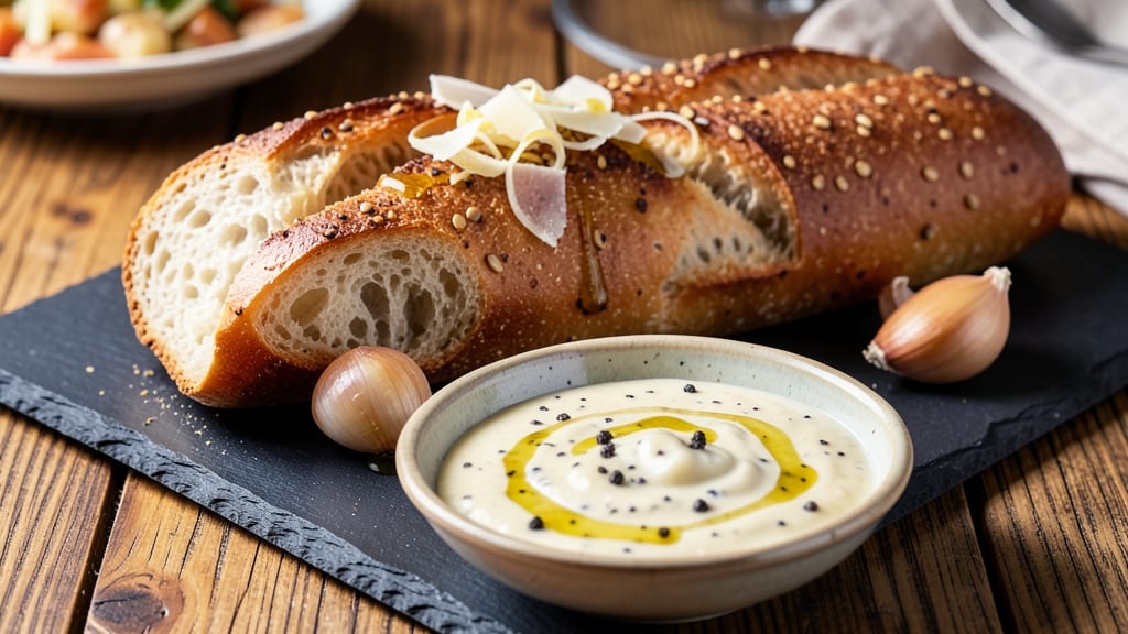 Alfredo Bread Recipe: Garlicky Butter Crust Meets Creamy Pasta Bite