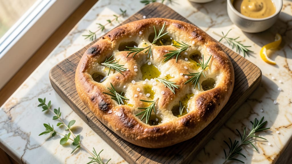 Artisan Focaccia Bread Recipe: Olive Oil-Pooled Crust With Pillowy Heart