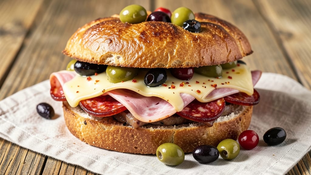 Authentic Muffuletta Bread Recipe: New Orleans-Style Olive-Packed Heartiness
