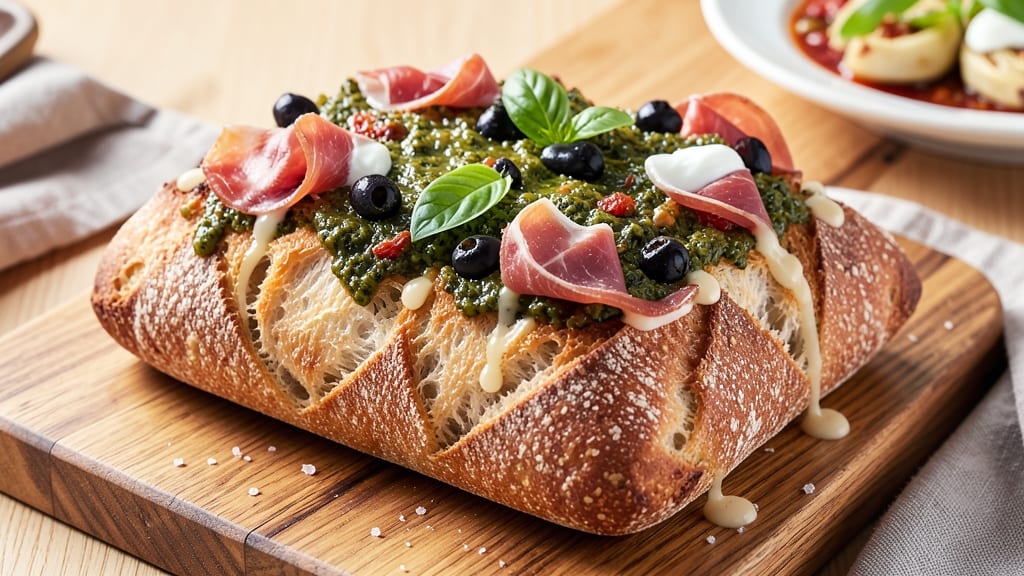 Antipasto Bread Loaf Recipe: Savory Cheese and Herb Bites in One Bake