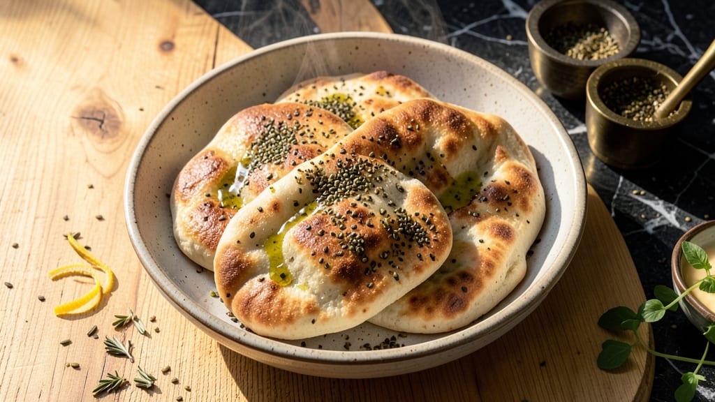 Albanian Pita Bread Recipe: Crispy Za'atar Crust With Pillowy Soft Centers