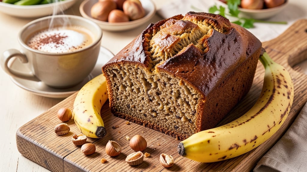 A Latte Food Banana Bread Recipe: Moist Spice-Infused Loaf with Coffee-Kissed Crust