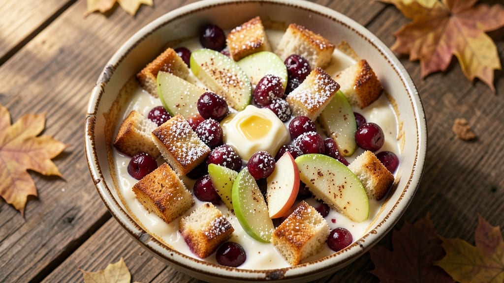 Apple Cranberry Bread Pudding Recipe: Spiced Fruit Swirls and Buttery Crust Magic