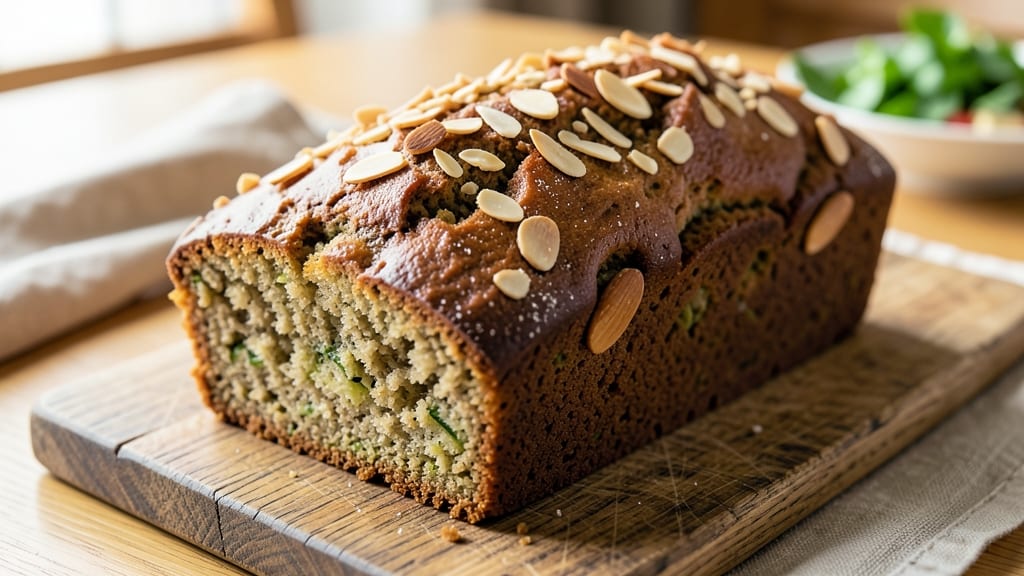 Almond Zucchini Bread Recipe: Nutty-Moist Loaf with Vanilla Swirl