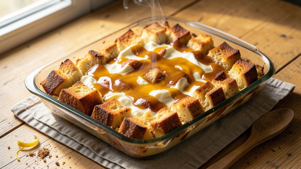 9x13 Bread Pudding Recipe: Foil-Sealed Juiciness With Buttery Vanilla Crunch