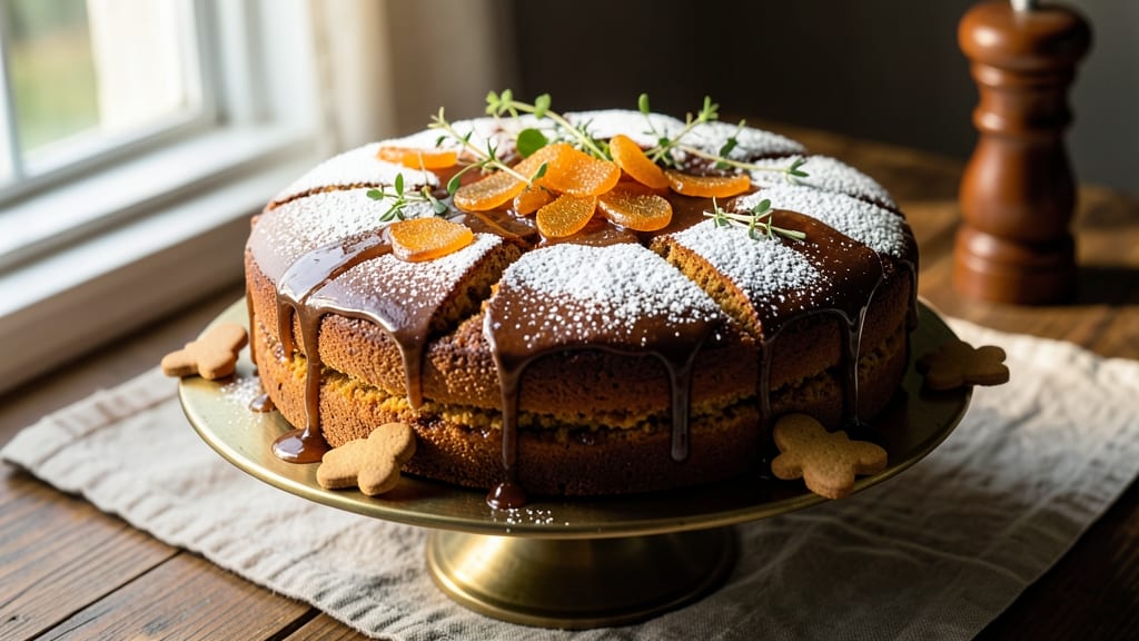 8x8 Gingerbread Cake Recipe: Spiced Moistness With Crispy Frosted Edges