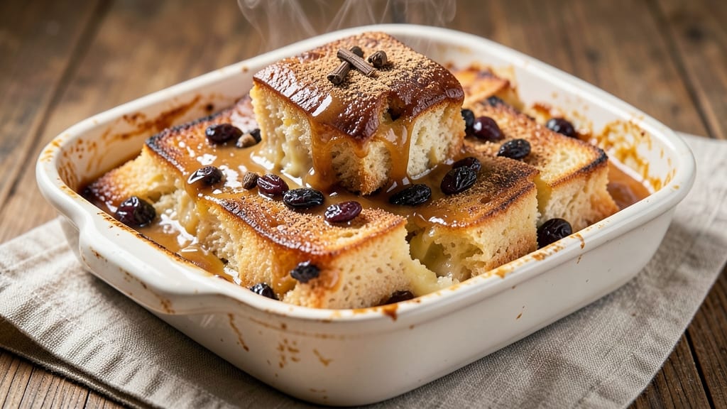 Antiguan Bread Pudding Recipe: Caramelized Rum Spice and Golden Crust