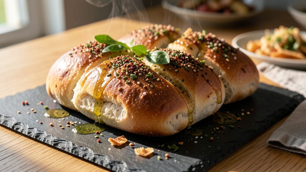Algerian Bread Recipe: Flaky Zaatar Crust With Foil-Sealed Juiciness
